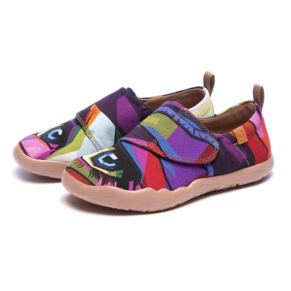 -Looking at You- Modern Art Painted Kids Casual Shoes