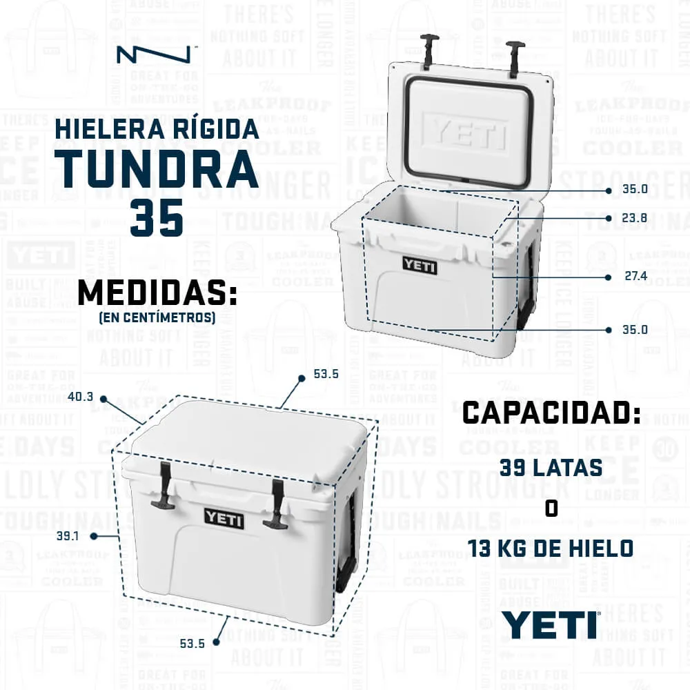 10035200000 HIELERA RIGIDA TUNDRA 35 MARINO MARCA YETI