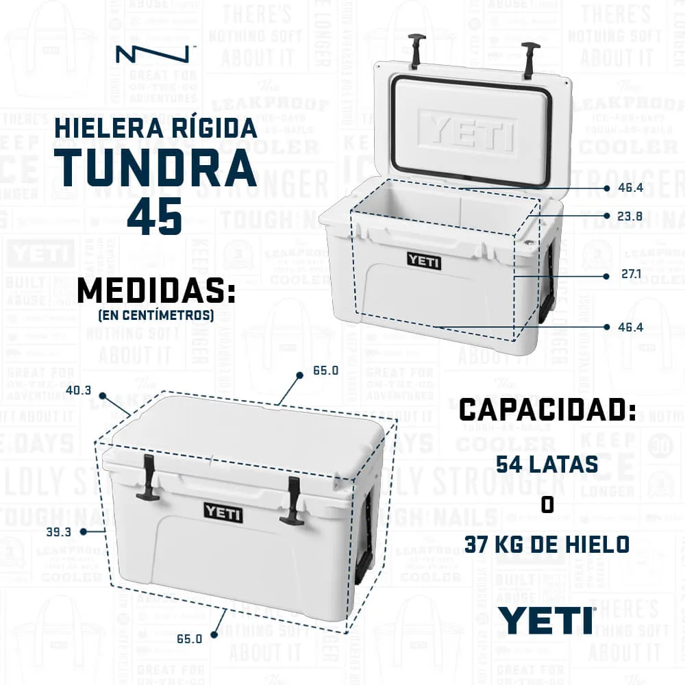 10045010000 HIELERA RIGIDA TUNDRA 45 TAN MARCA YETI