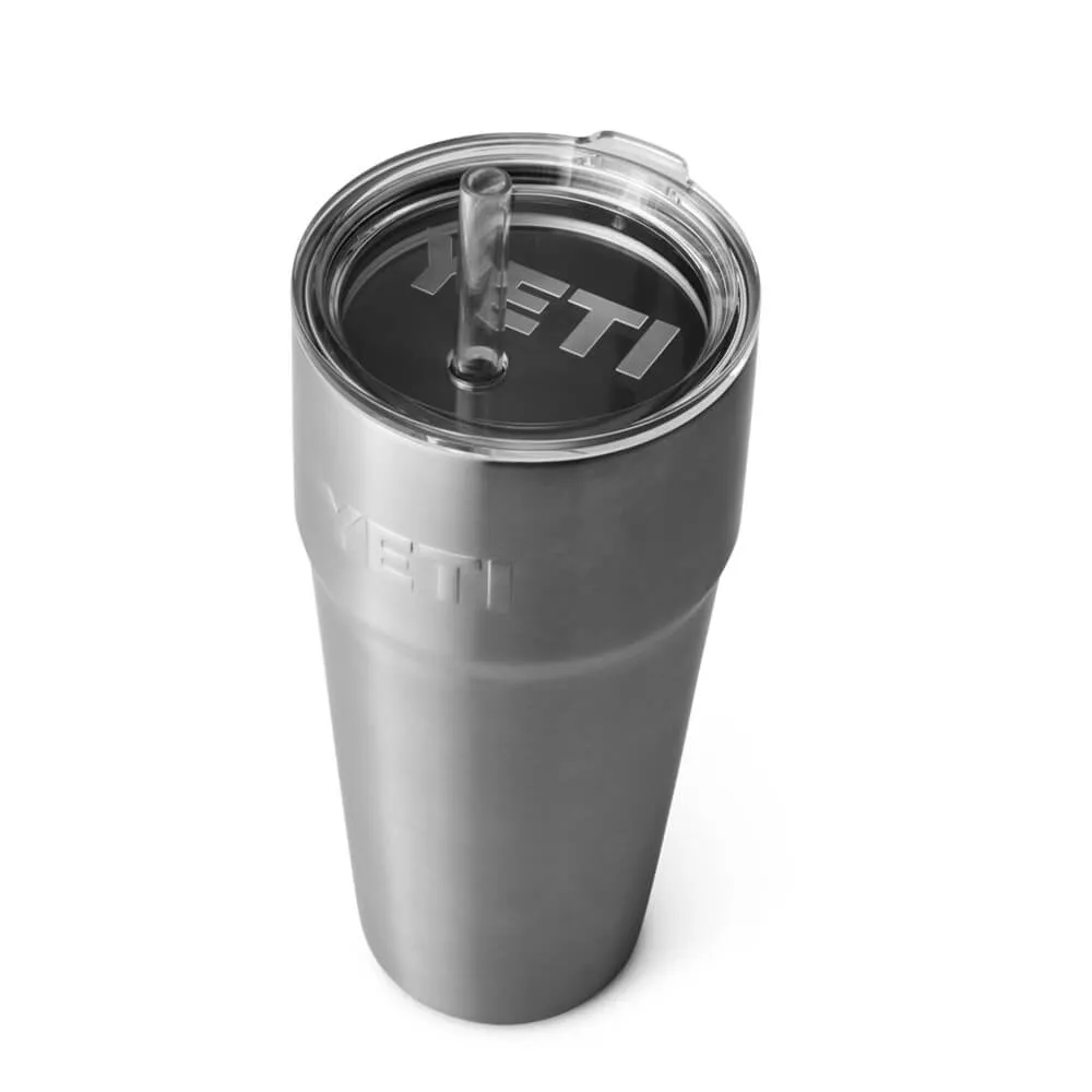 21071500642 TERMO RAMBLER 26oz STRAW CUP ACERO MARCA YETI