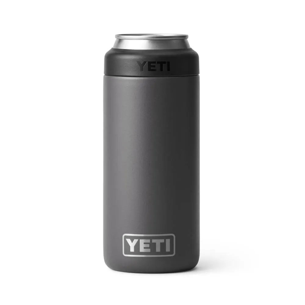 21071501587 PORTA LATA RAMBLER COLSTER SLIM CHARCOAL MARCA YETI