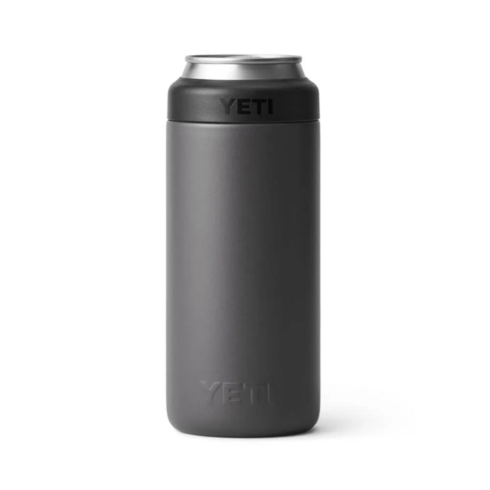 21071501587 PORTA LATA RAMBLER COLSTER SLIM CHARCOAL MARCA YETI