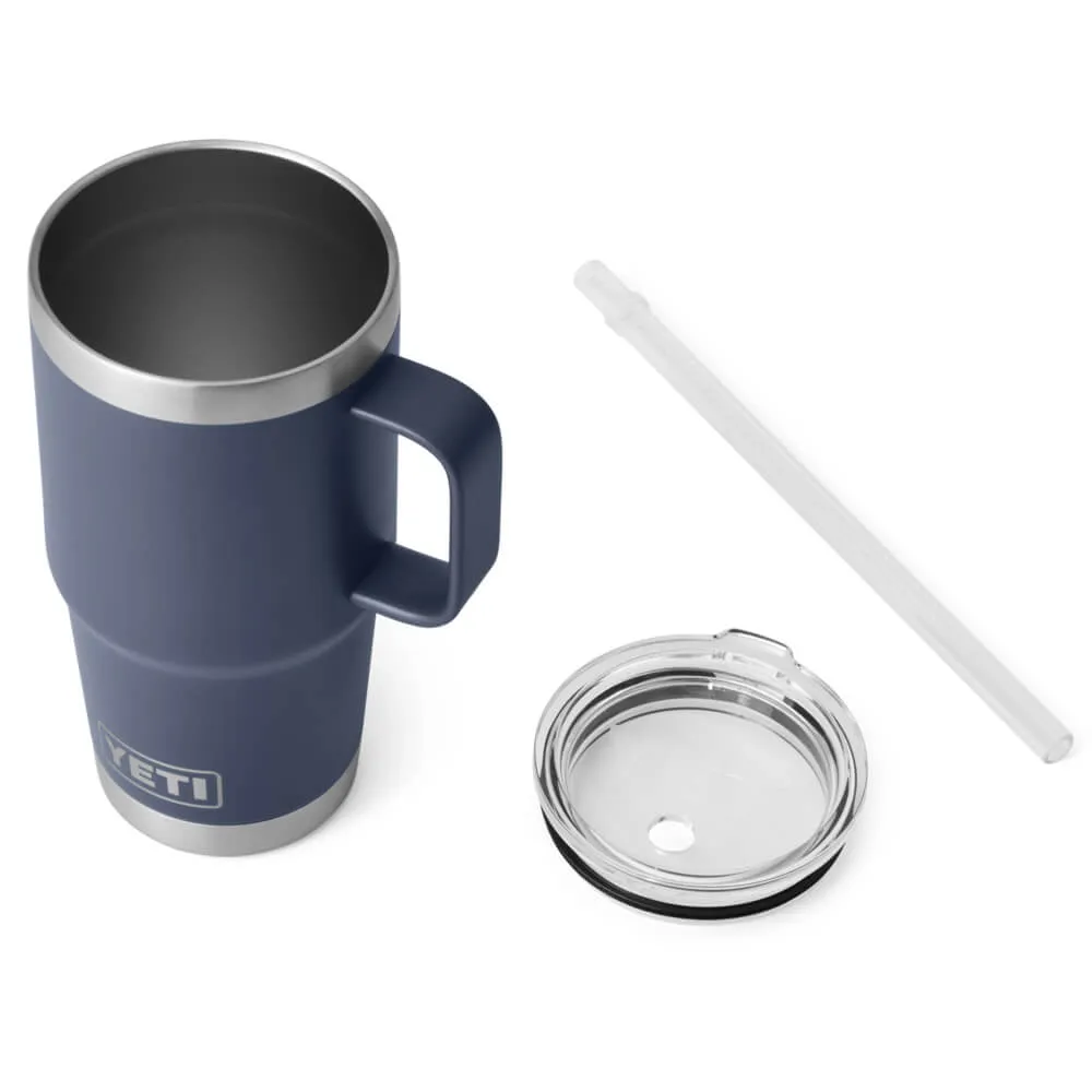 21071501802 TERMO RAMBLER 25oz STRAW MUG MARINO MARCA YETI