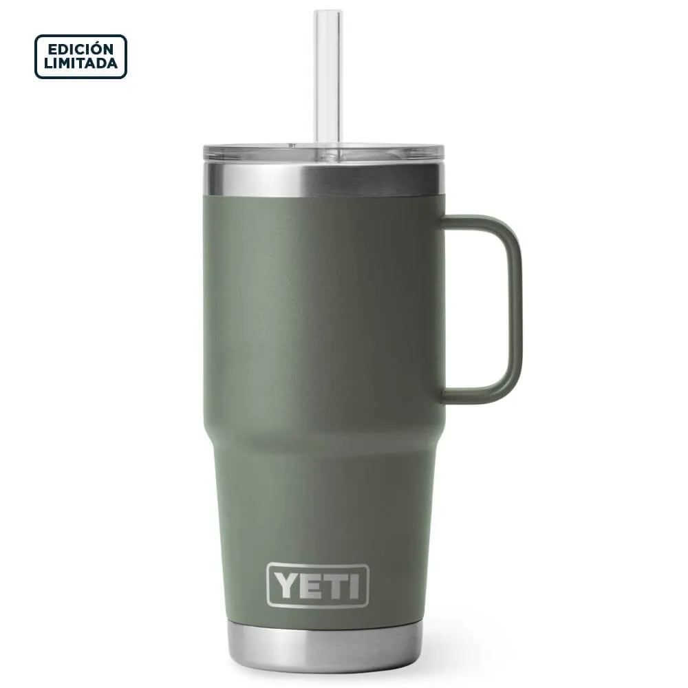 21071502438 TERMO RAMBLER 25oz STRAW MUG CAMP GREEN MARCA YETI