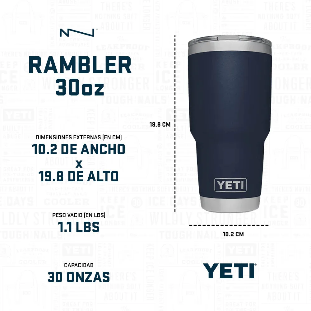 21071502573 TERMO RAMBLER 30oz AGAVE TEAL MARCA YETI