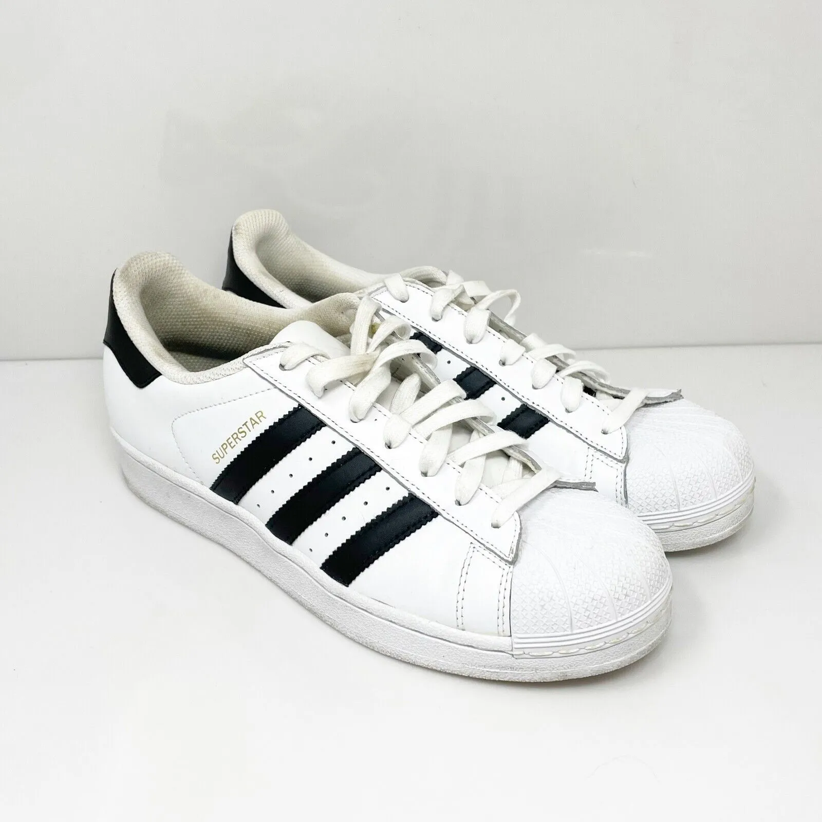 Adidas Womens Superstar C77153 White Casual Shoes Sneakers Size 9