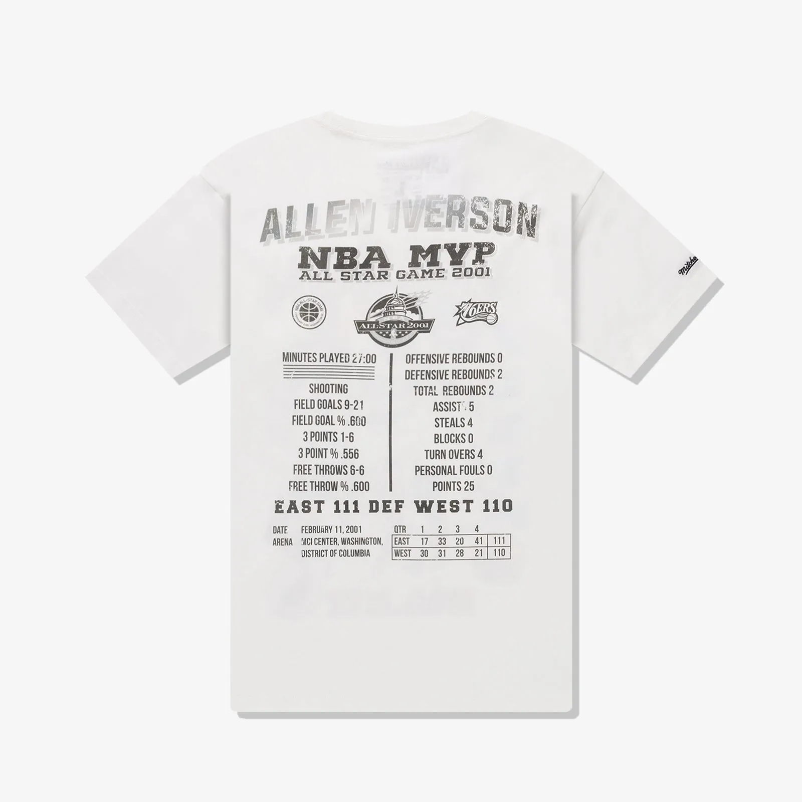 Allen Iverson 2001 MVP Player T-Shirt - White