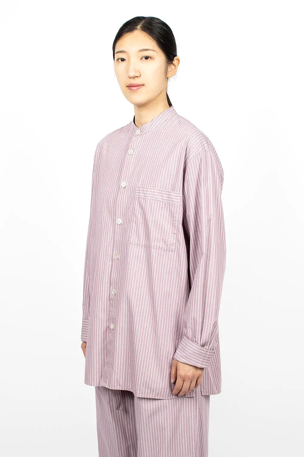 Birkenstock 1774 Pyjama Shirt Mauve Stripes