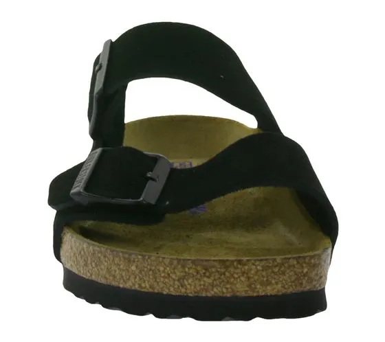 BIRKENSTOCK Arizona BS Pantoletten Made in Germany Sommer-Latschen normale Breite 951321 Schwarz