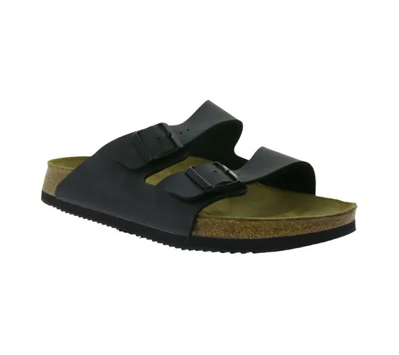 BIRKENSTOCK Arizona Prof zoccoli da uomo made in Germany larghezza normale 1018222 nero