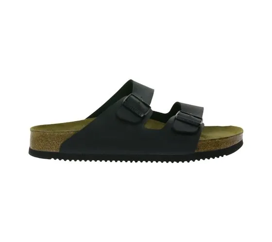 BIRKENSTOCK Arizona Prof zoccoli da uomo made in Germany larghezza normale 1018222 nero