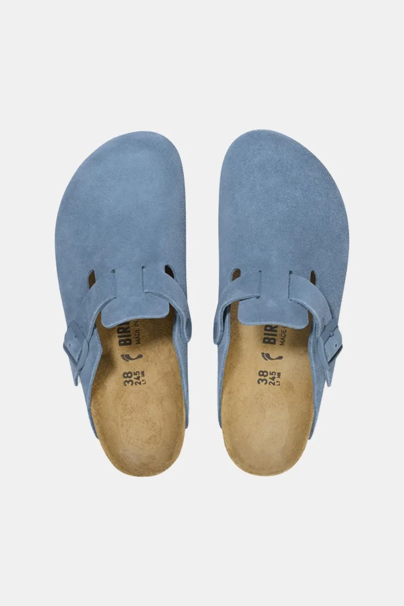 Birkenstock Boston BS Suede Leather (Elemental Blue)