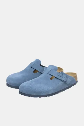 Birkenstock Boston BS Suede Leather (Elemental Blue)