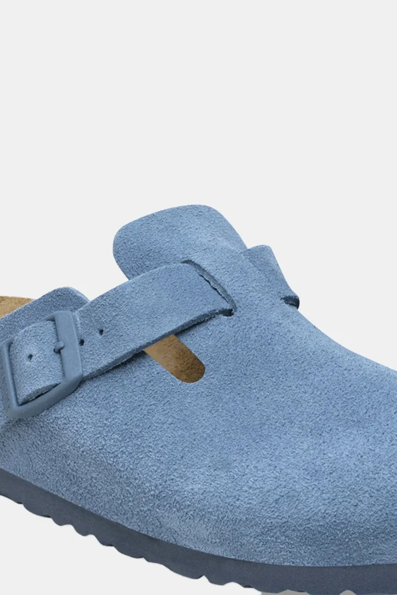 Birkenstock Boston BS Suede Leather (Elemental Blue)