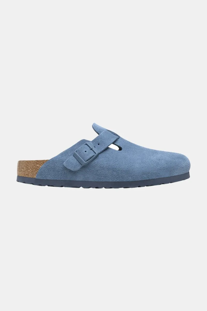 Birkenstock Boston BS Suede Leather (Elemental Blue)