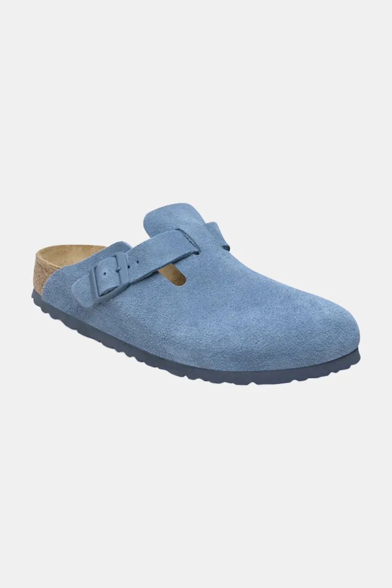 Birkenstock Boston BS Suede Leather (Elemental Blue)