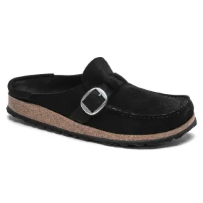 Birkenstock Buckley Suede Leather Clog in Black