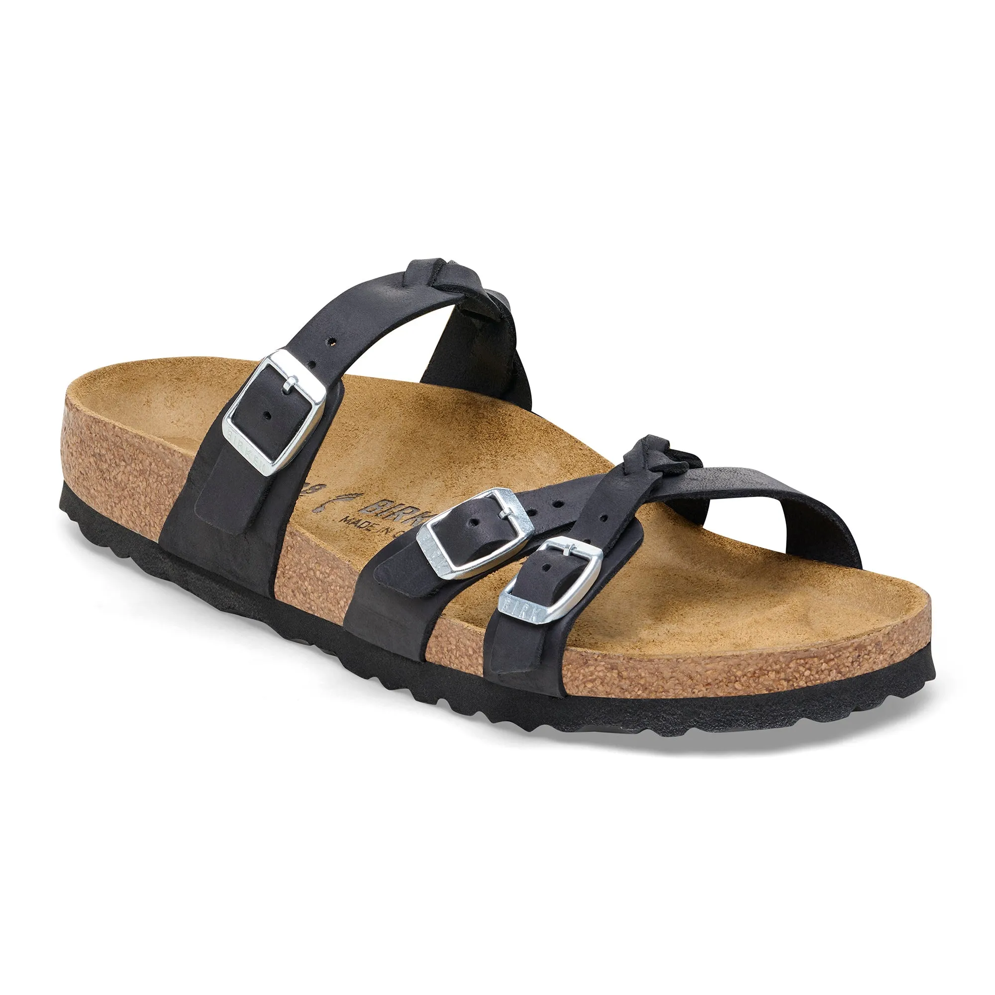 Birkenstock Limited Edition Franca Braid black oiled leather