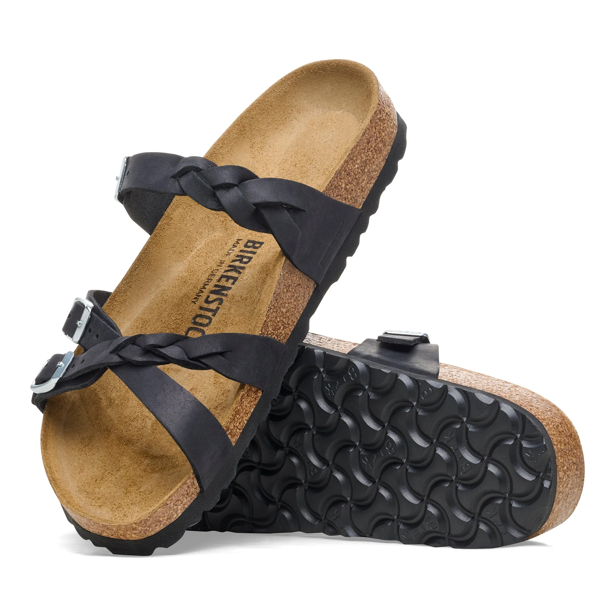 Birkenstock Limited Edition Franca Braid black oiled leather