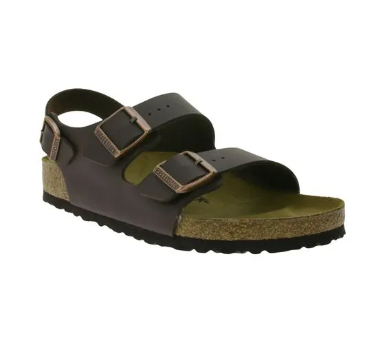 BIRKENSTOCK Milano Sandal Made in Germany Chaussures d été Largeur normale 0034701 Marron