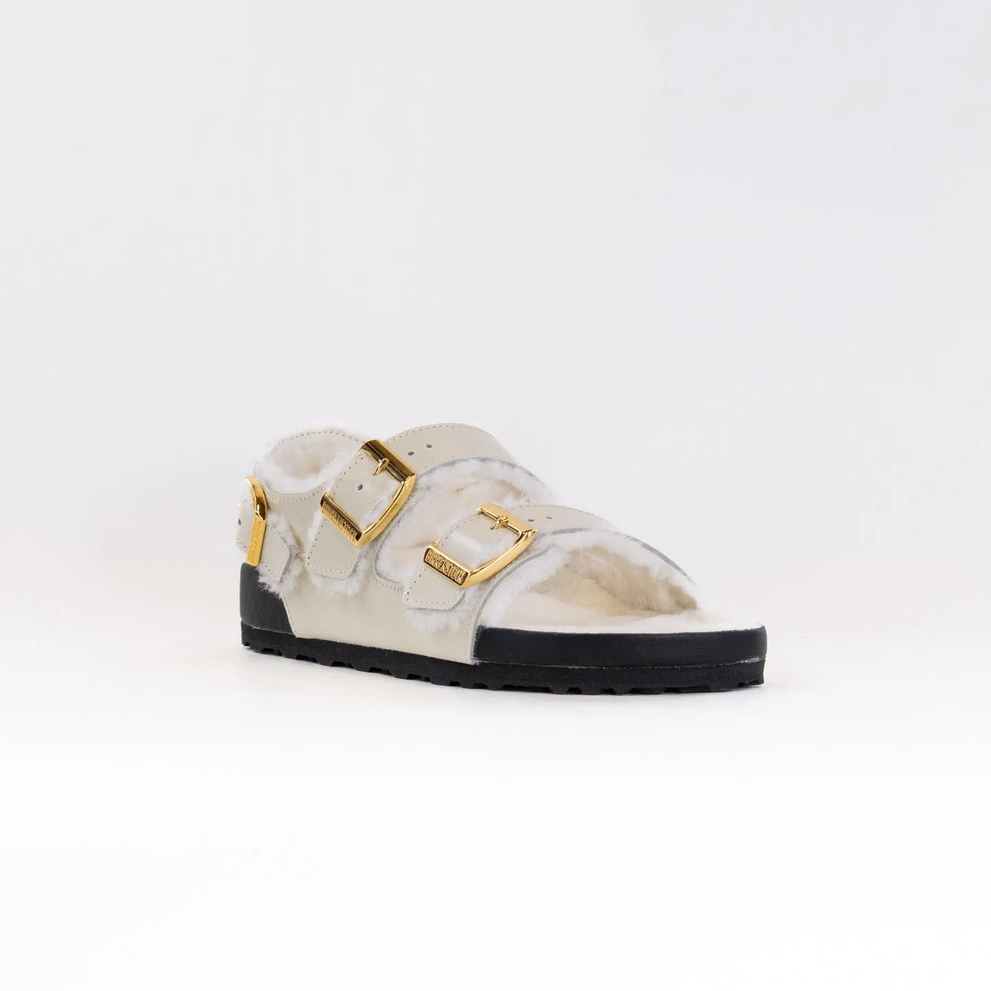 Birkenstock Milano Shearling - High-Shine Ecru