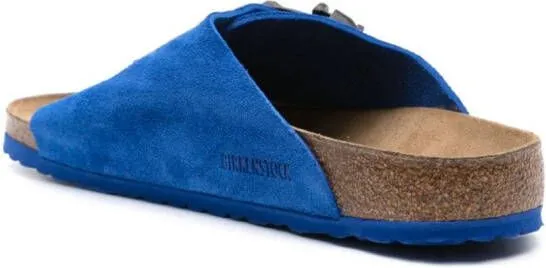 Birkenstock Zurich Tech suede slides Blue