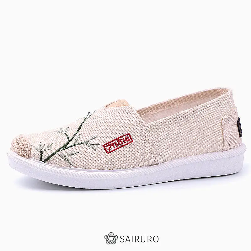 Chinese style new slip-on casual canvas shoes for women