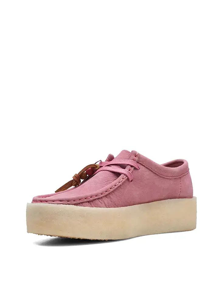 Clarks Originals Wallabee Cup Shoes Pink Nubuck