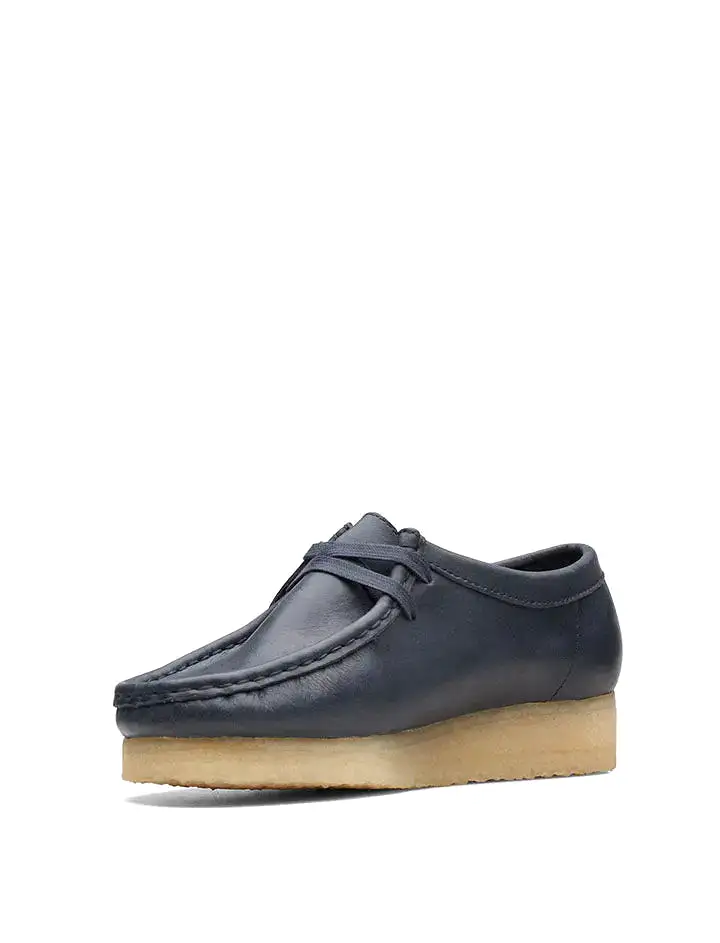 Clarks Originals Wallabee Navy Leather