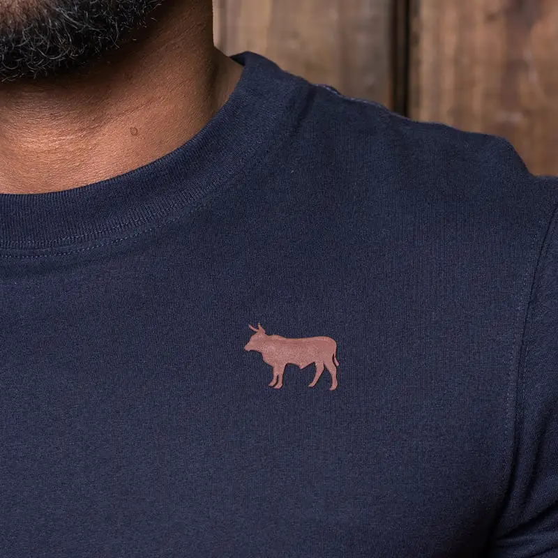 Classic Nguni Logo Crew Tee Midnight