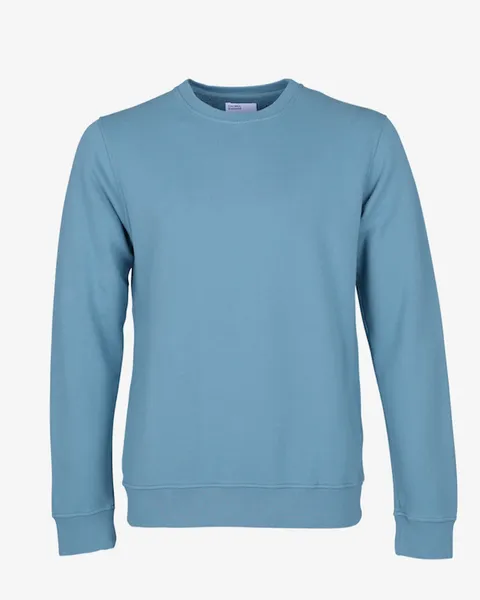 COLORFUL STANDARD MENS ORGANIC CREW SWEATSHIRT STONE BLUE