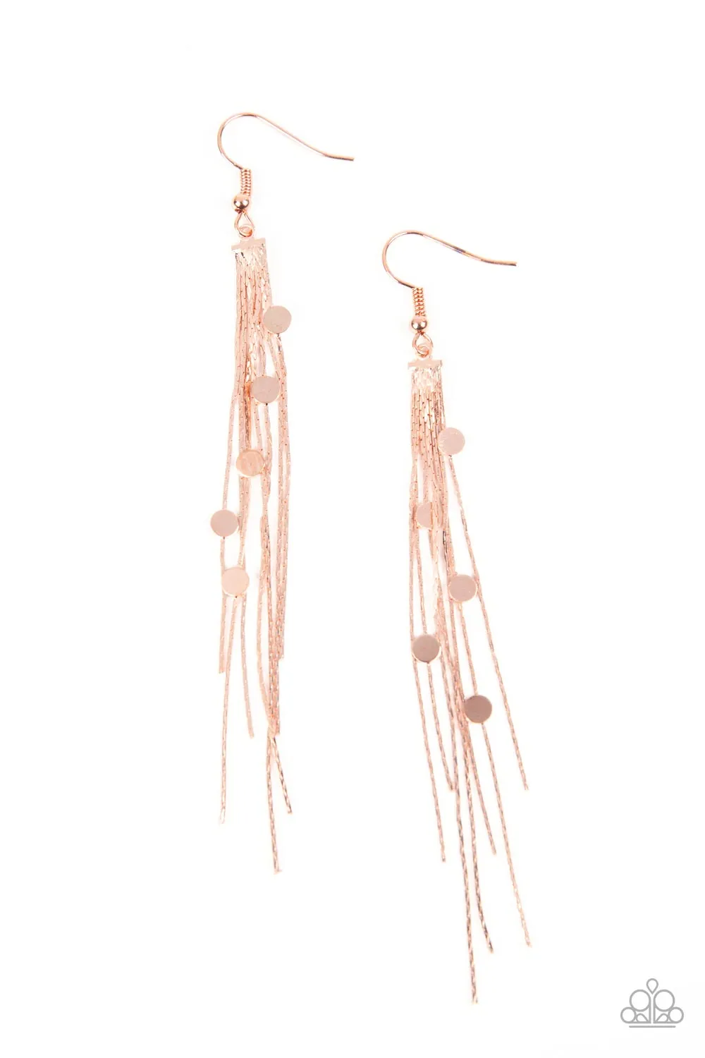 Cosmic Cascade - Copper Earring