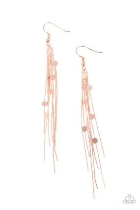 Cosmic Cascade - Copper Earring