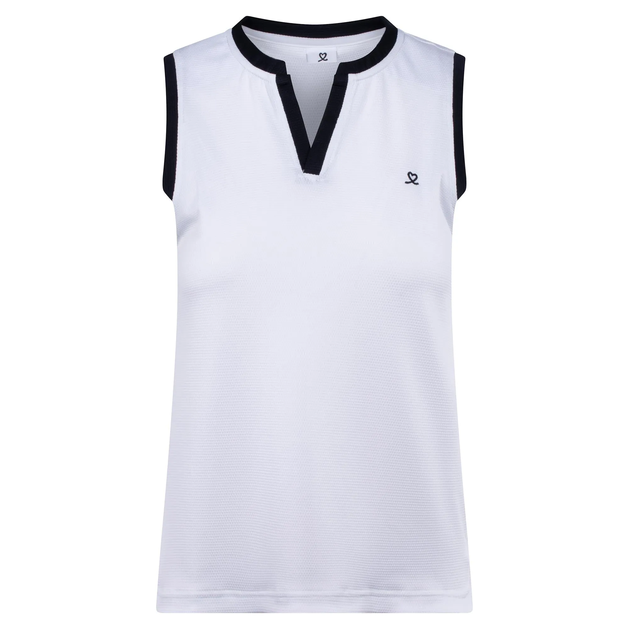 Daily Sports Massy Ladies Sleeveless Golf Polo Shirt White