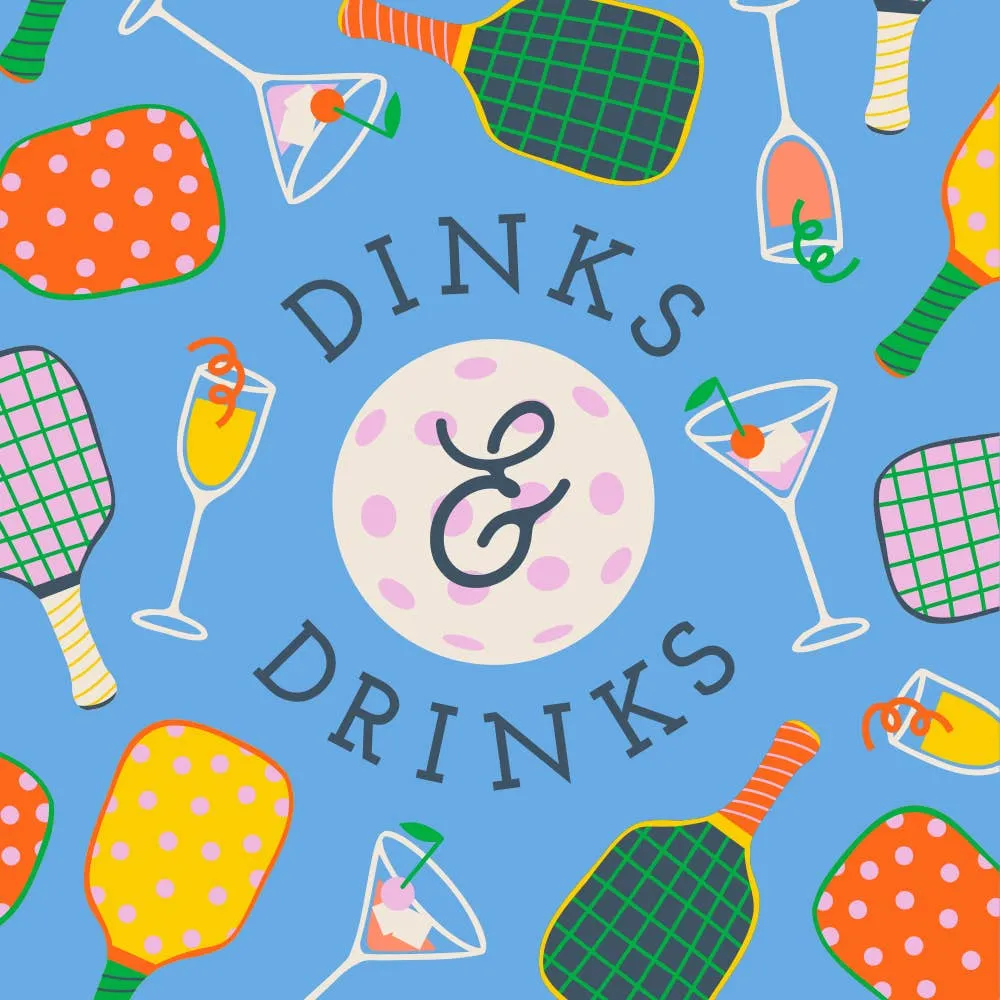 Dinks and Drinks Beverage Napkin