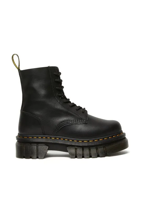 Dr. Martens biker boots audrick 8-eye boot women's black color