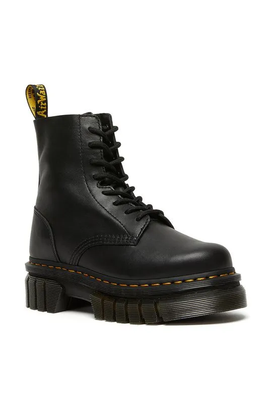 Dr. Martens biker boots audrick 8-eye boot women's black color