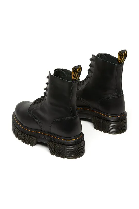 Dr. Martens biker boots audrick 8-eye boot women's black color