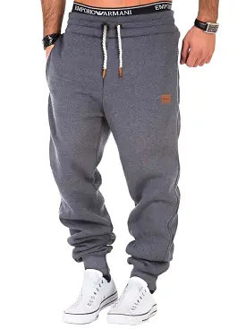 Elastic Waist Sports Men Sweatpants