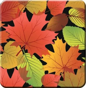 Fall Leaves Cork-Back Coaster