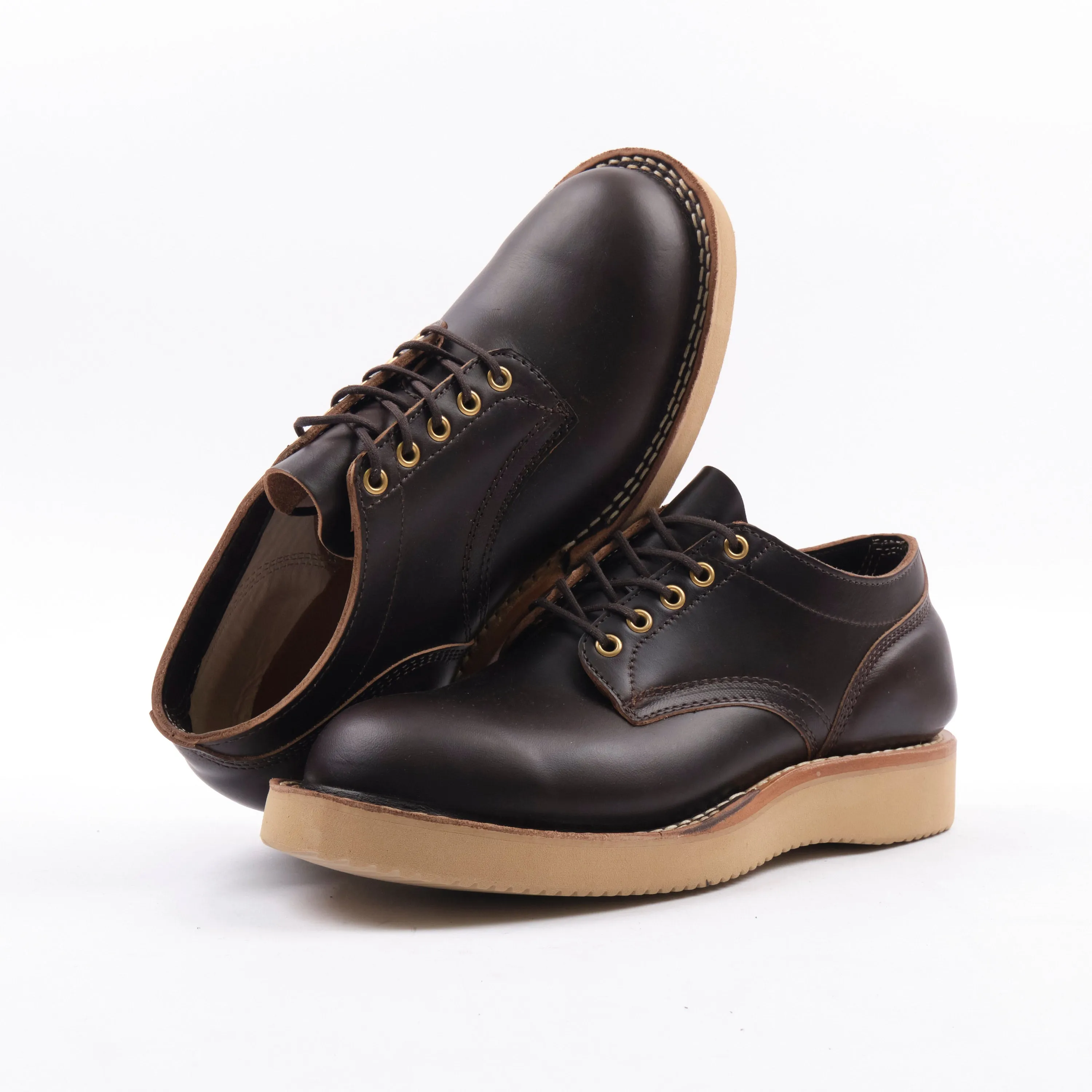 FREENOTE CLOTH X WHITE'S BOOTS - RAINIER OXFORD - HORWEEN BROWN HORSEHIDE