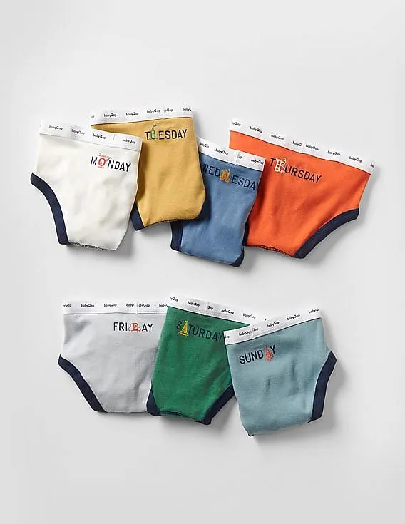 GAP Baby Assorted Vehicle Days-Of-The-Week Underwear (7-Pack)