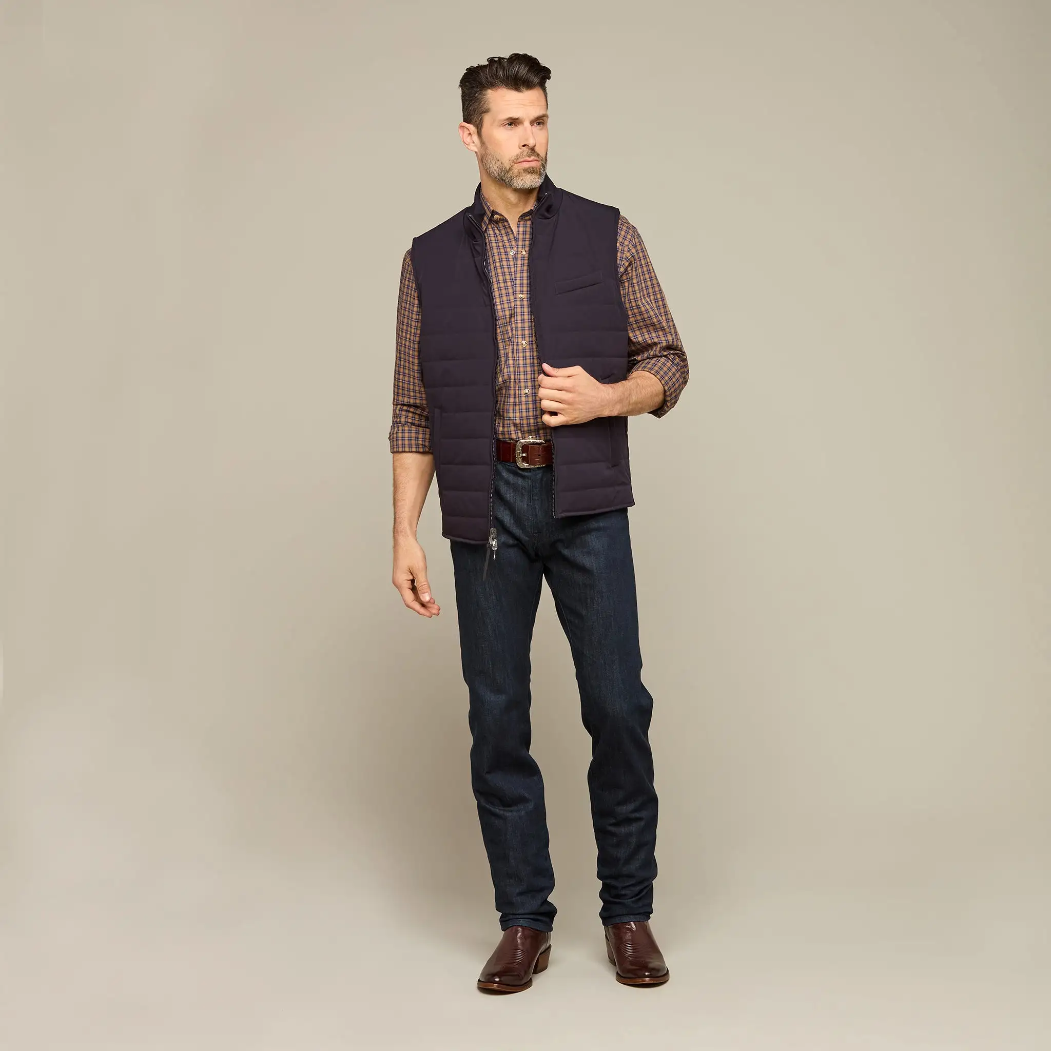 Gilroy Reversible Vest :: Navy