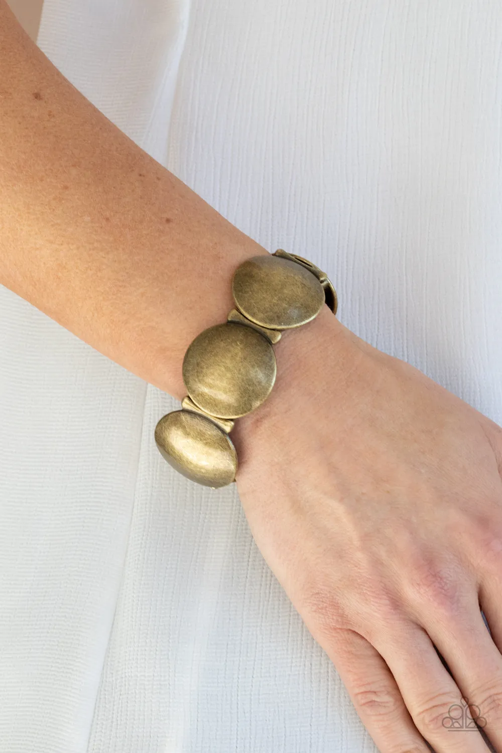 Going, Going, GONG! - Brass Bracelet