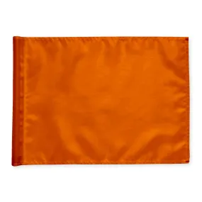 Golfflag, orange, nylon, ekstra kraftig flagdug.