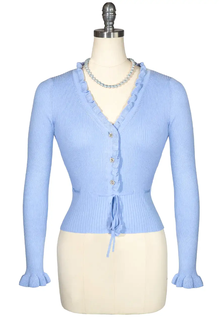 La Luna Knit Cardigan (Blue)