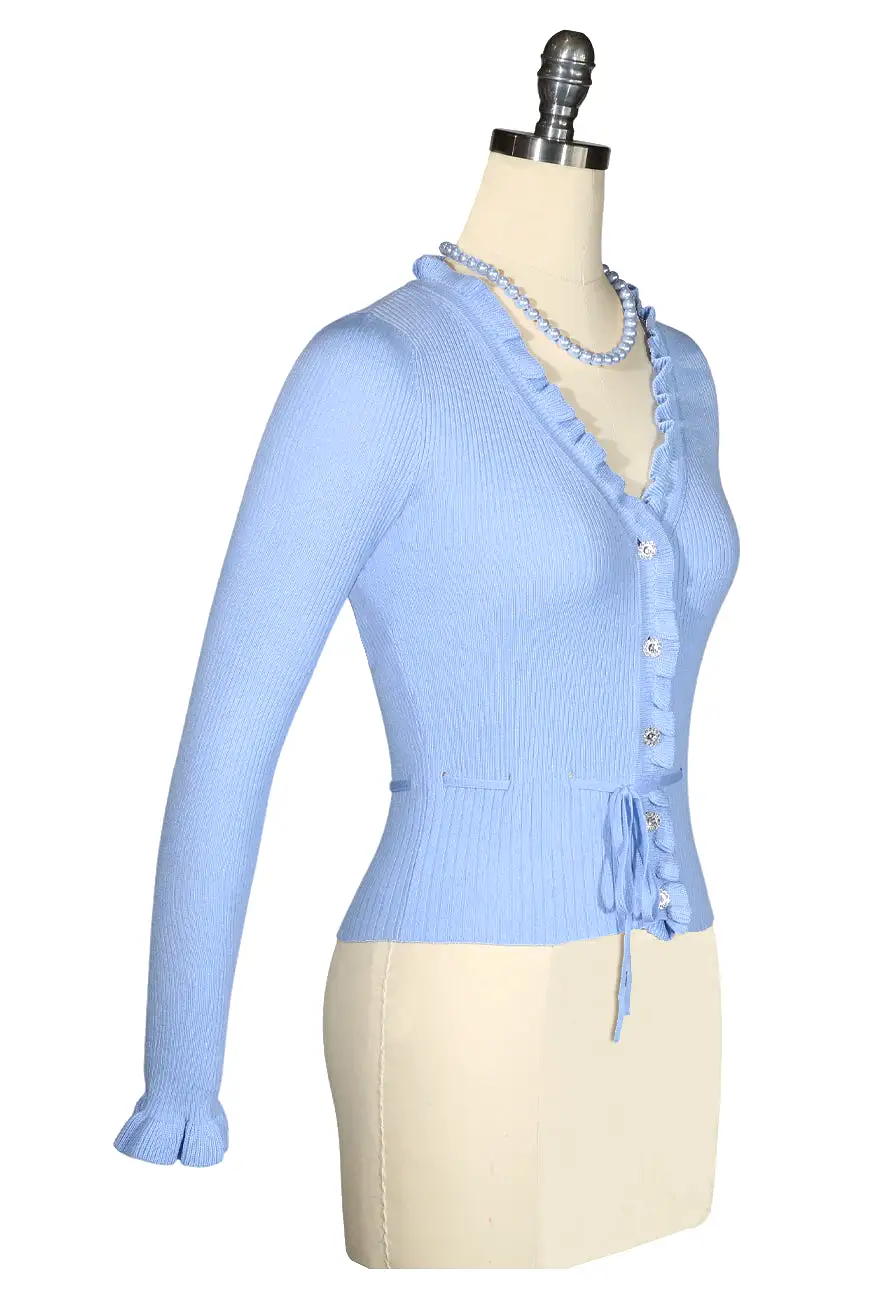 La Luna Knit Cardigan (Blue)