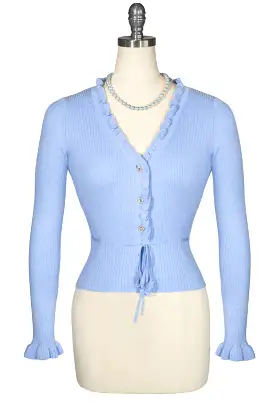 La Luna Knit Cardigan (Blue)