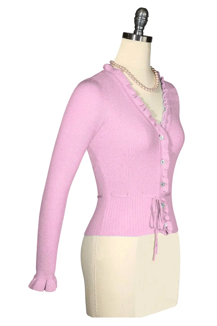 La Luna Knit Cardigan (Pink)