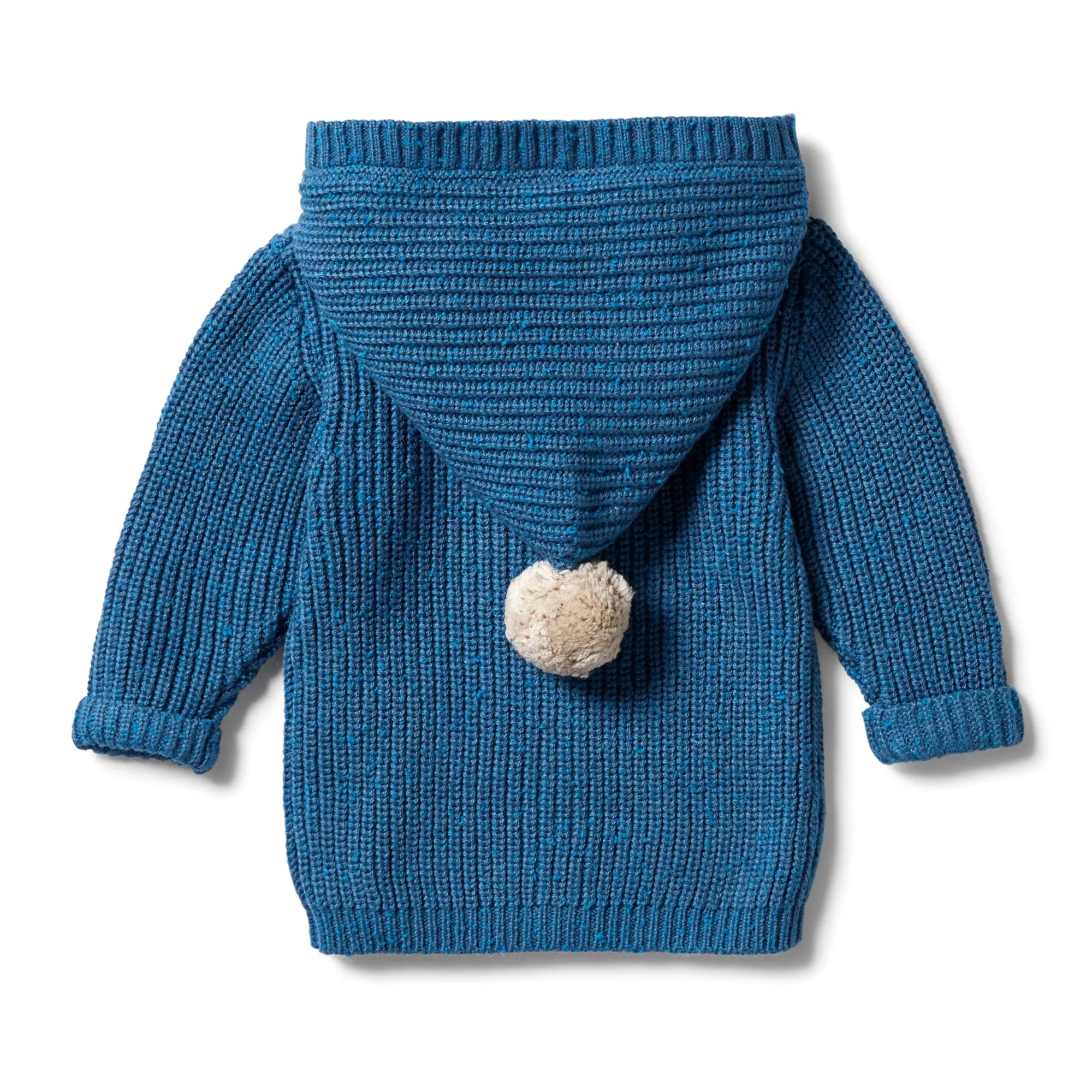 *Last Size* Wilson & Frenchy Knitted Jacket - Denim Fleck -6-12mth